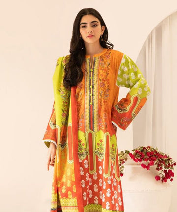 Zellbury Golden Grass Lawn Suit Lawn Collection 2021